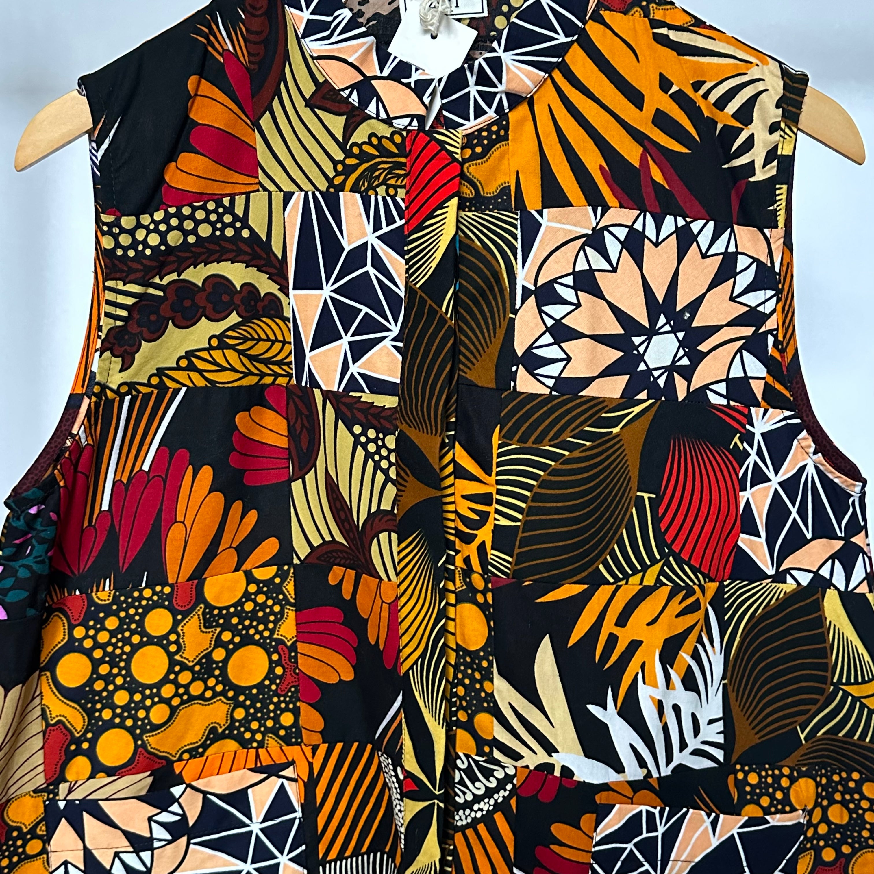 Patchwork Sleeveless Top