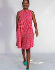 Morello Sleeveless Dress - Embroidery