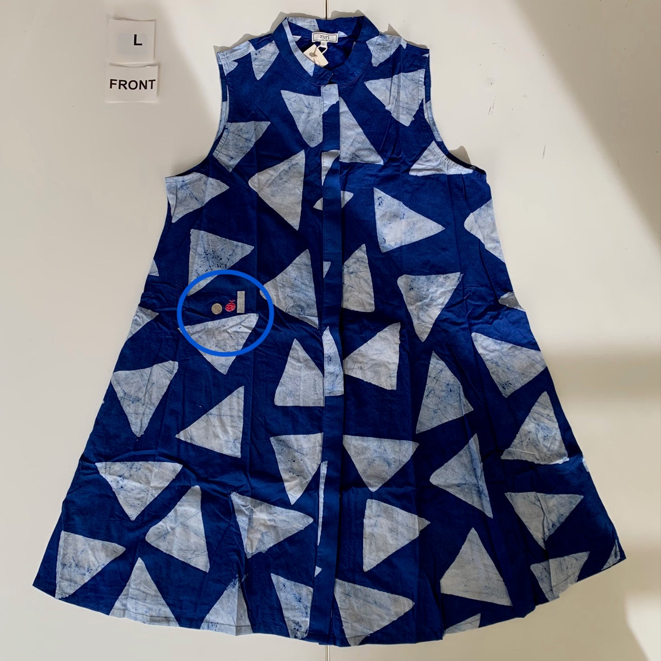 Equilateral Sleeveless Dress - Embroidery