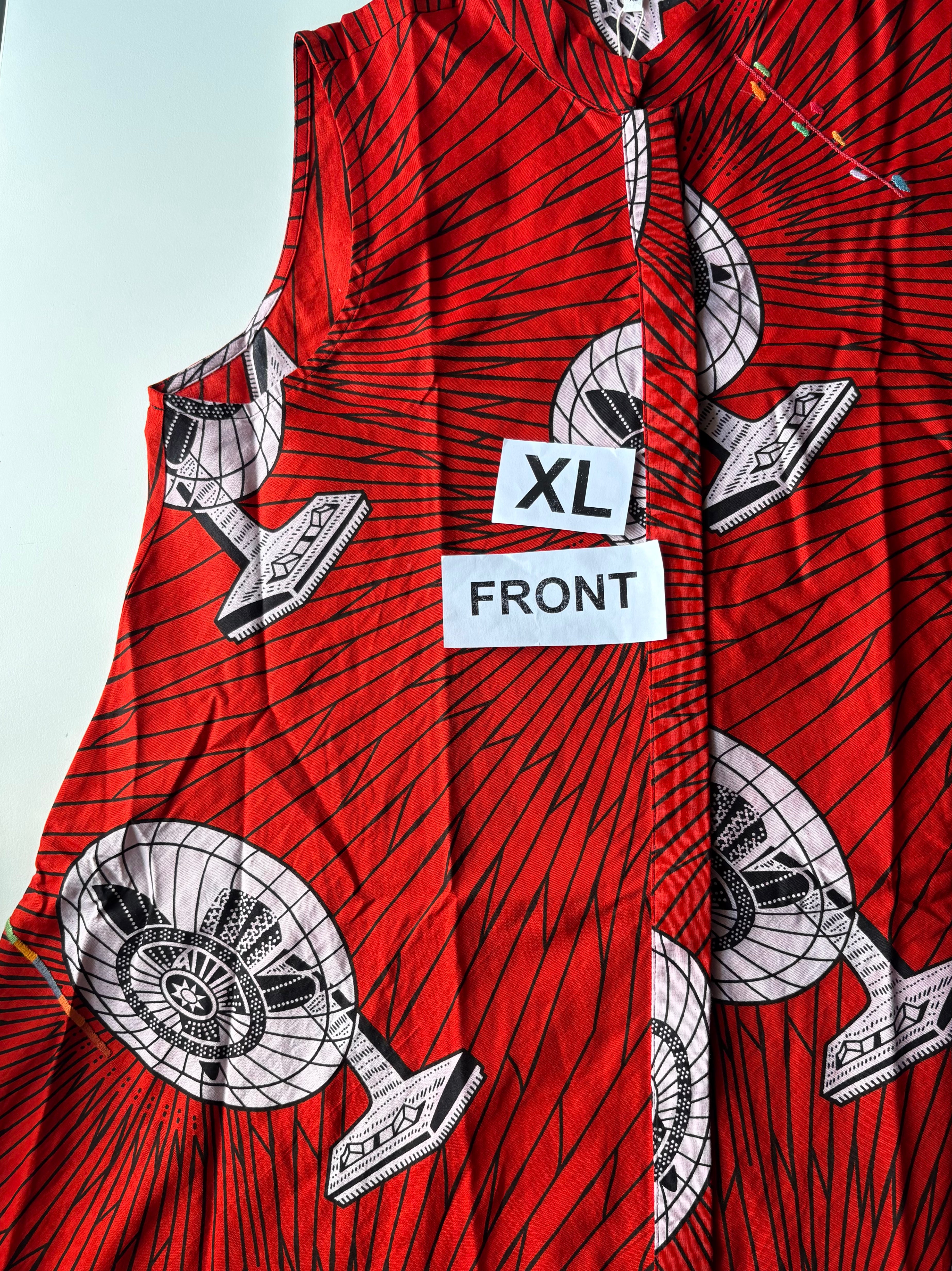 Oscillate Sleeveless Dress - Embroidery