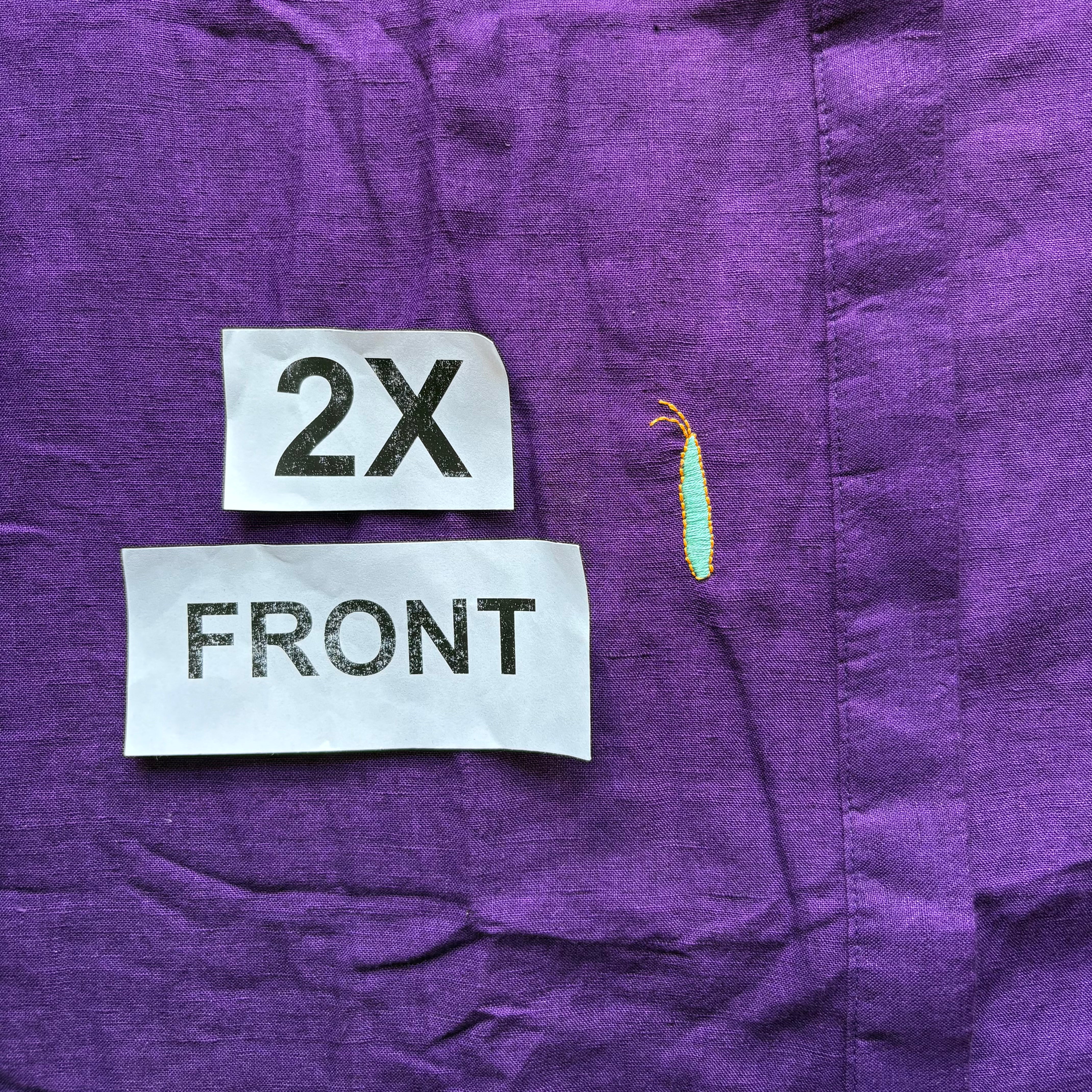 Aubergine Sleeveless Dress - Embroidery