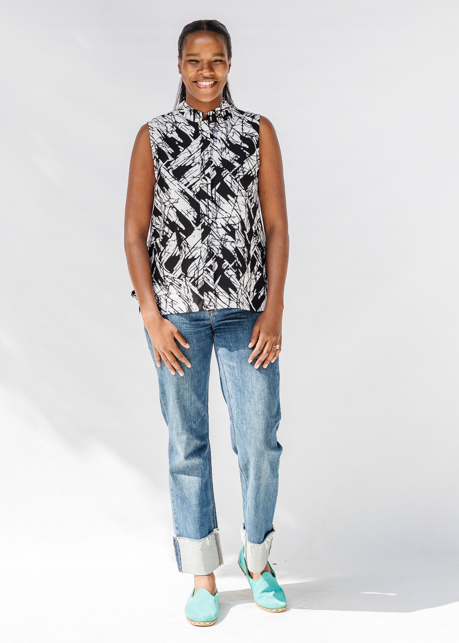 Scratch That Sleeveless Shirt - Embroidery