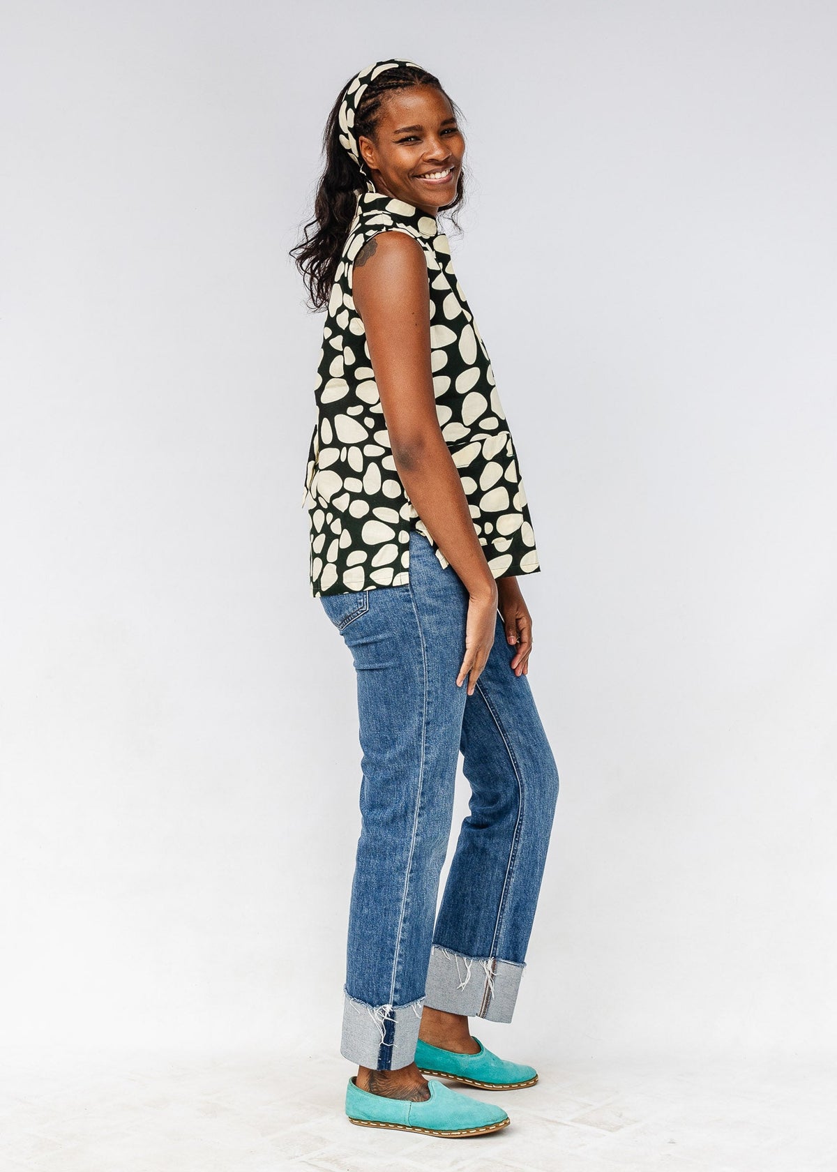 At Last Sleeveless Shirt - Embroidery