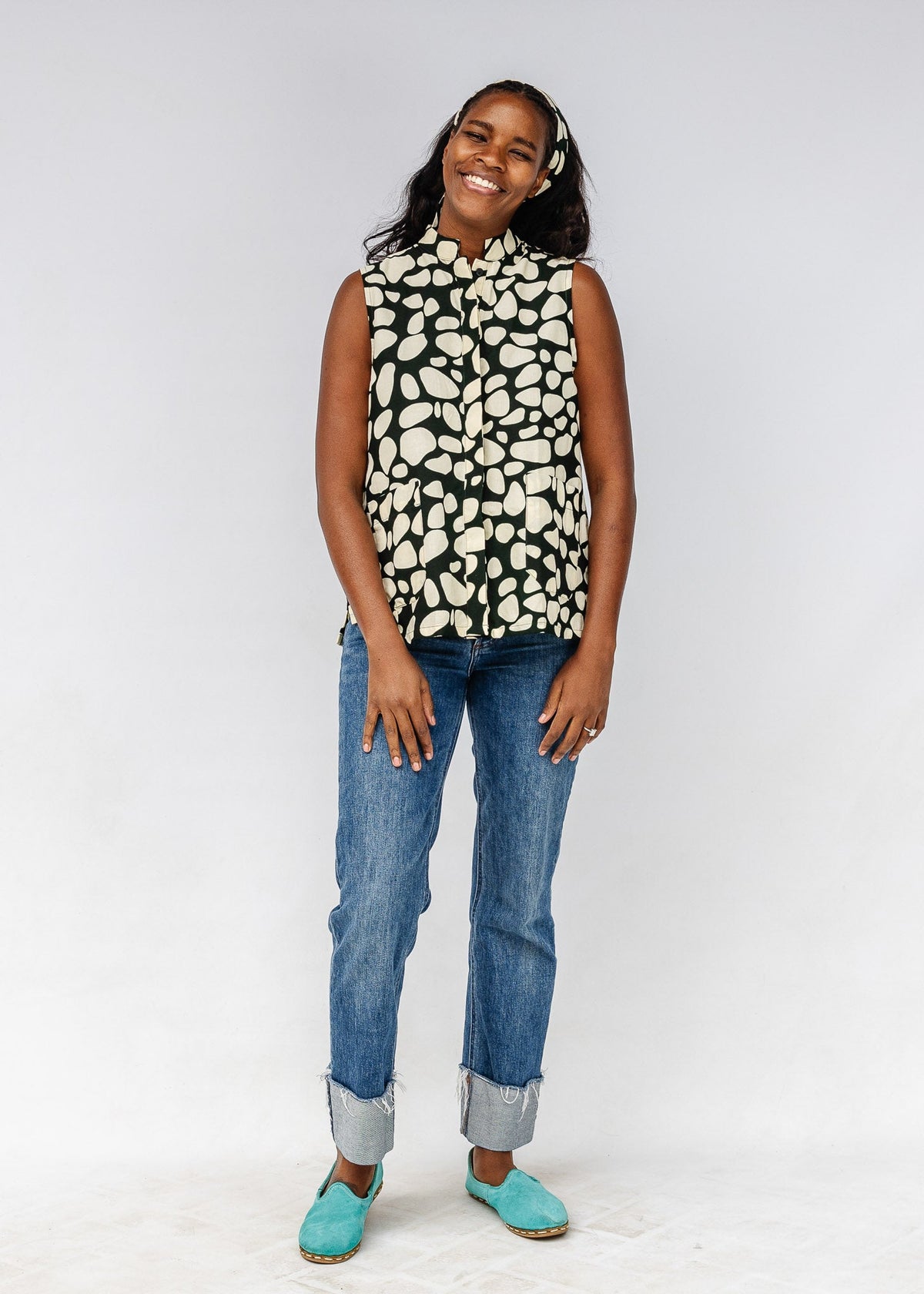 At Last Sleeveless Shirt - Embroidery
