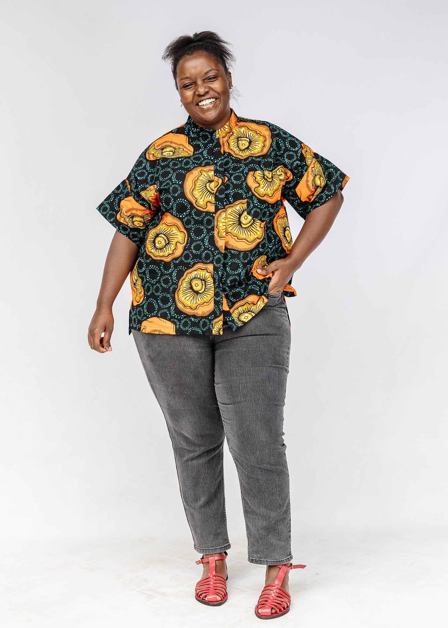Amanita Short Sleeved Shirt - Embroidery