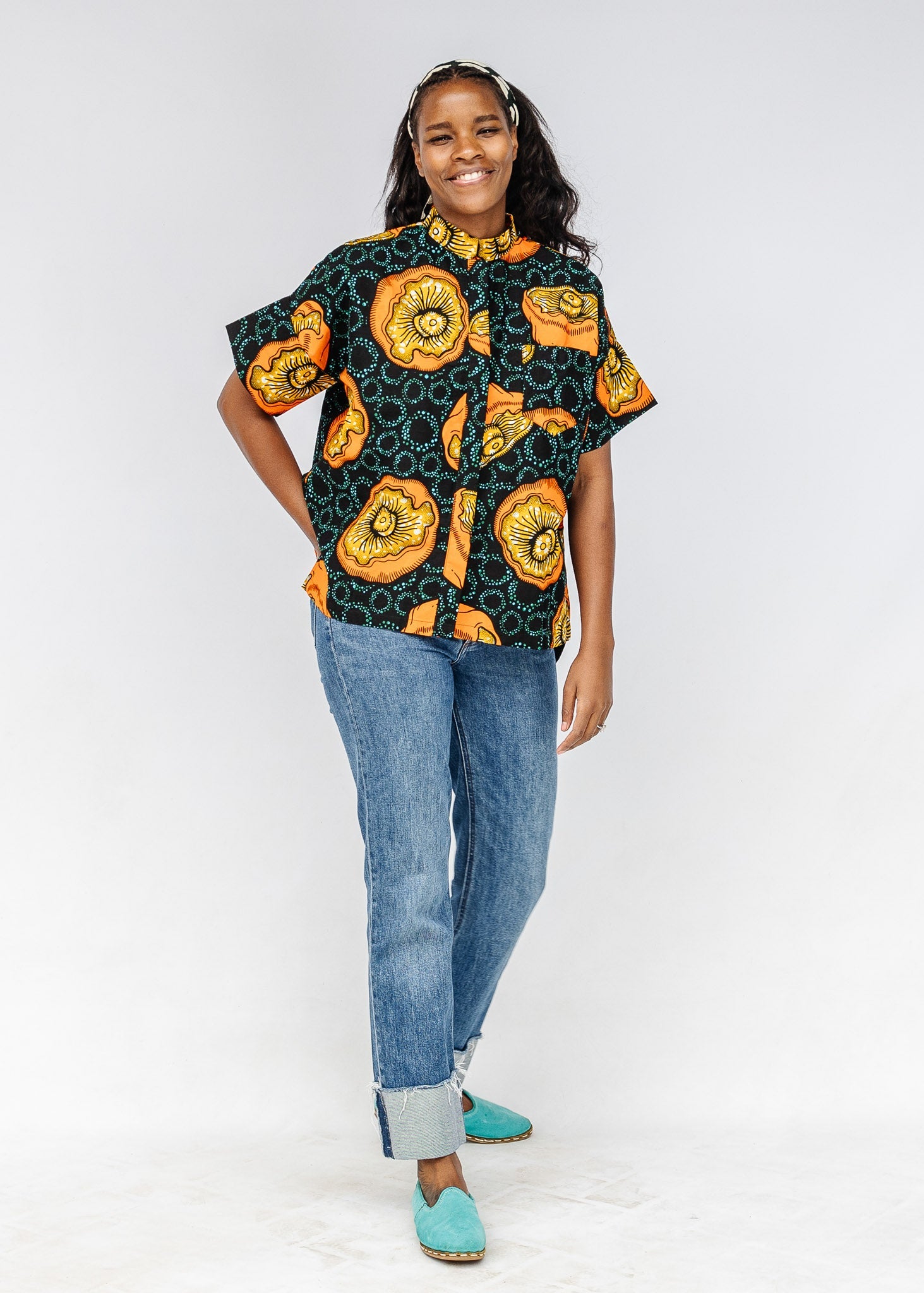 Amanita Short Sleeved Shirt - Embroidery