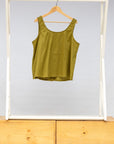 Moss Reversible Scoop Tank - Embroidery