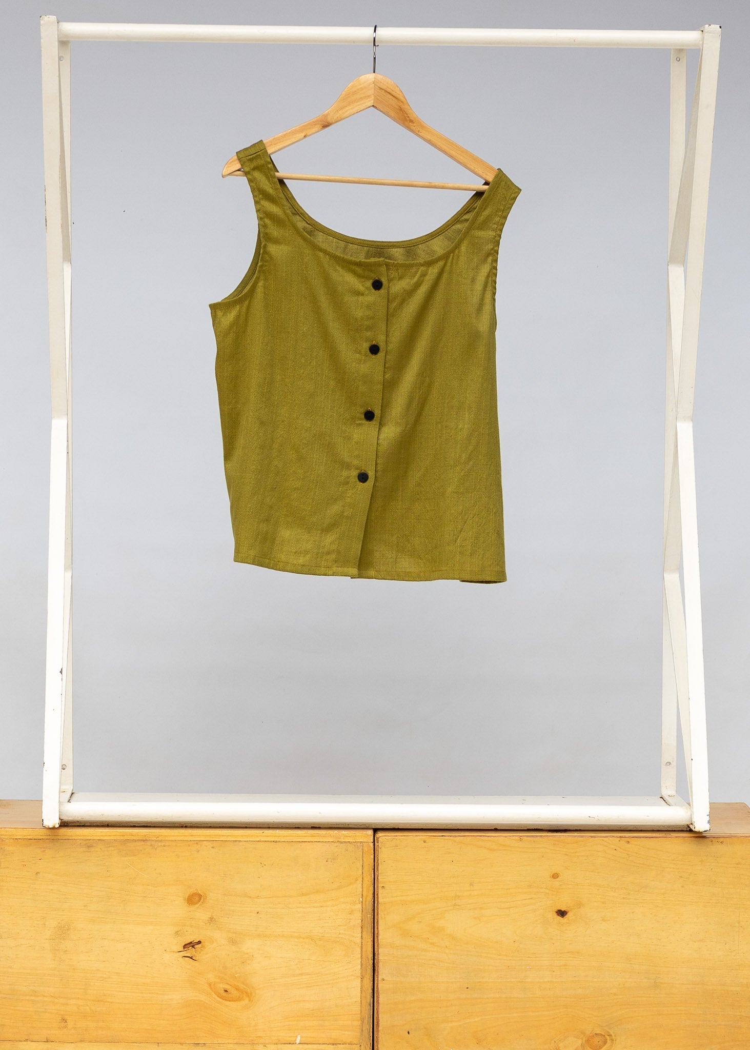 Moss Reversible Scoop Tank - Embroidery