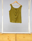 Moss Reversible Scoop Tank - Embroidery
