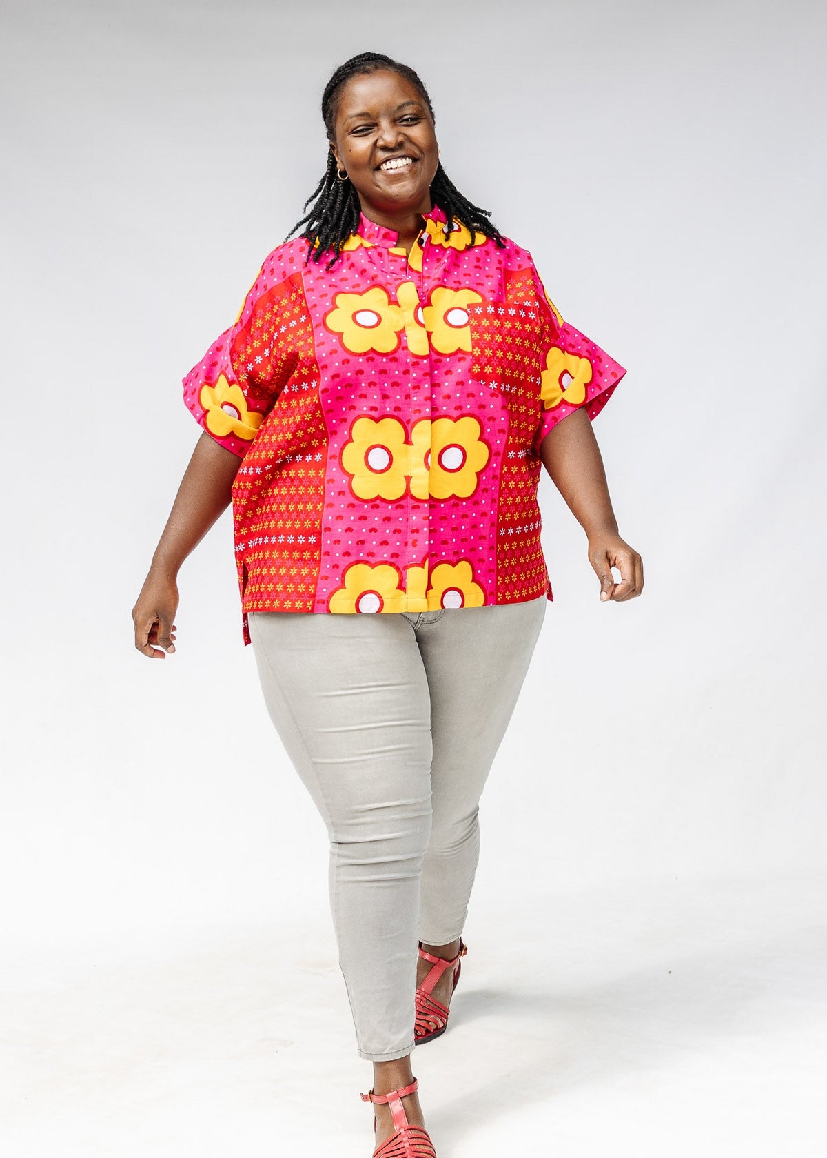 Bahati Short Sleeved Shirt - Embroidery