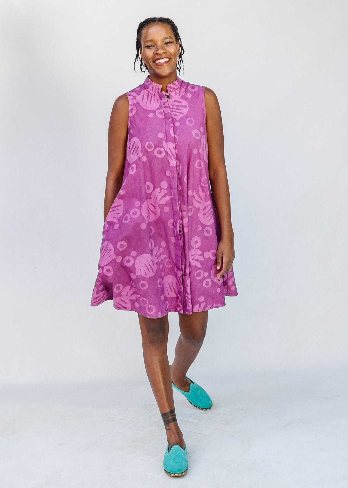 The Beet Goes On Sleeveless Dress - Embroidery