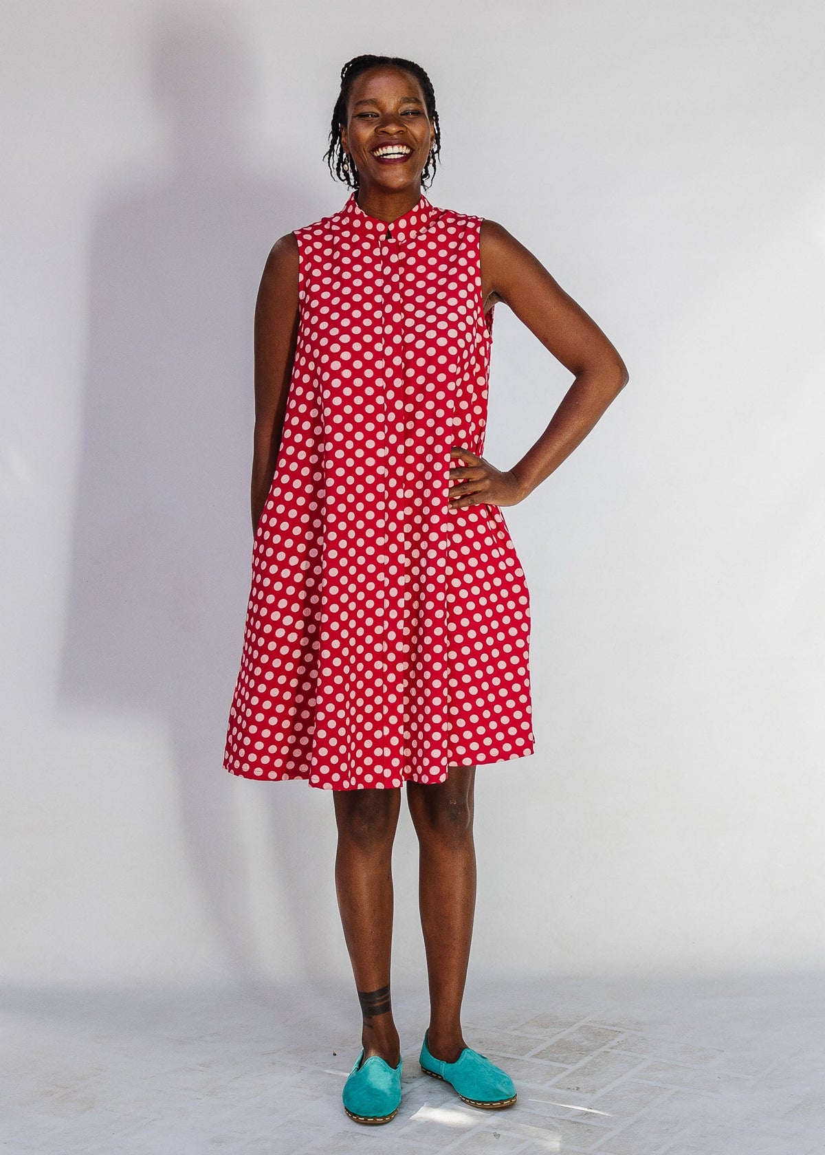 Morello Sleeveless Dress - Embroidery