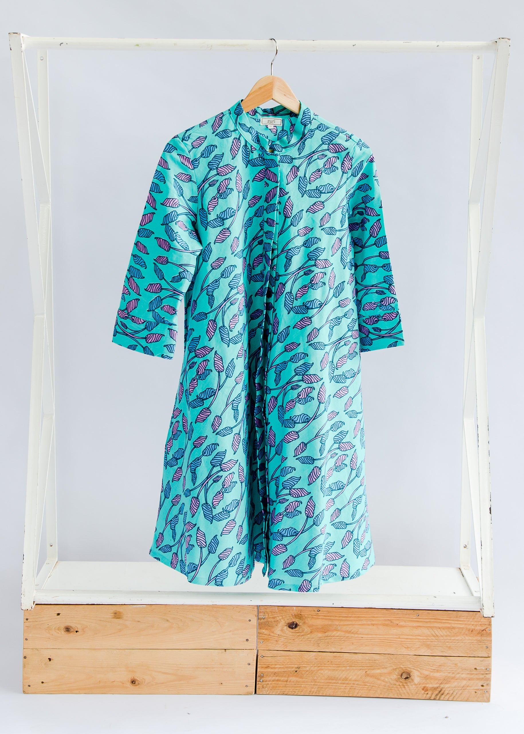 Blue and purple flowerbud dress