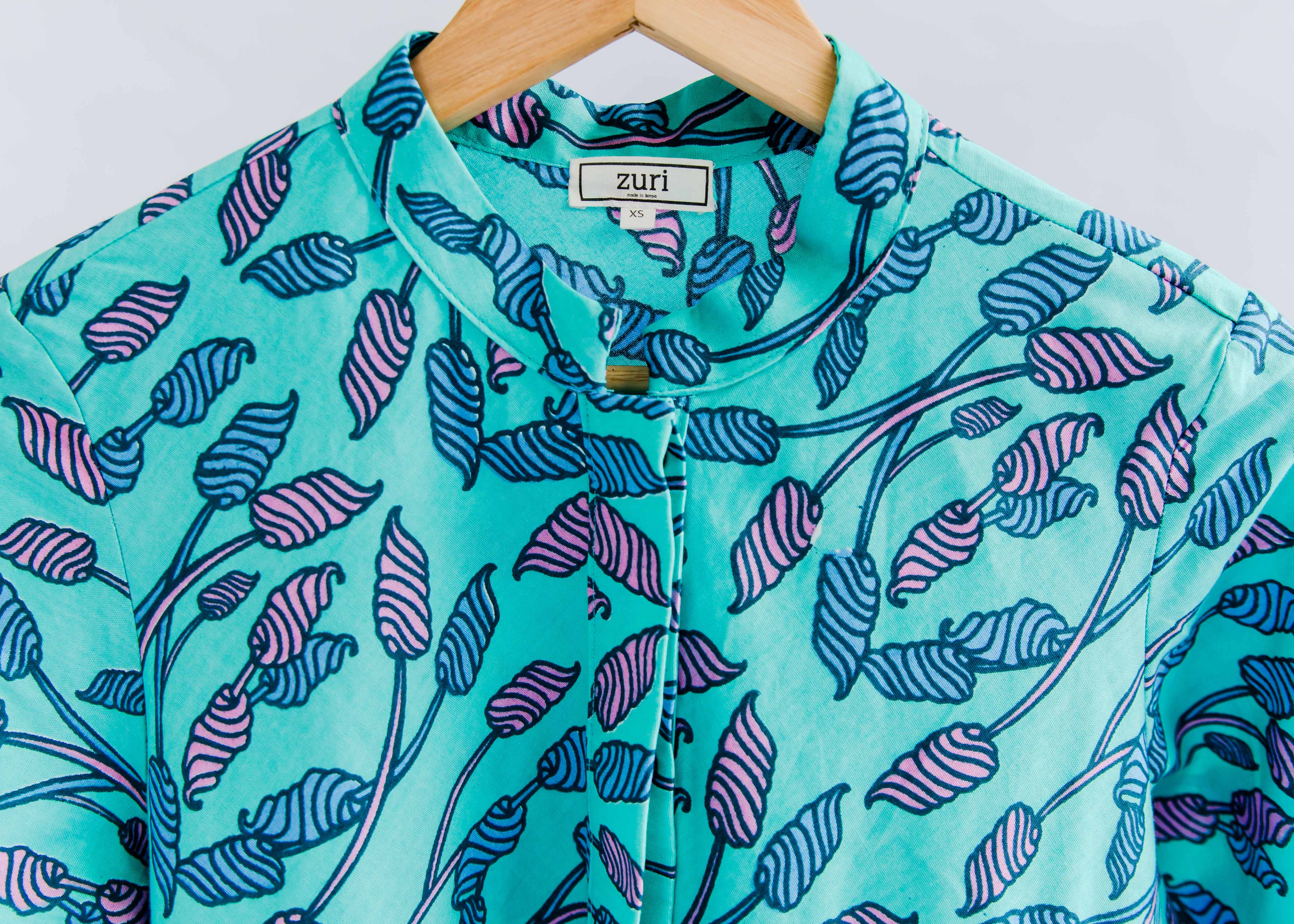 Blue and purple flowerbud dress