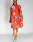Oscillate Sleeveless Dress - Embroidery