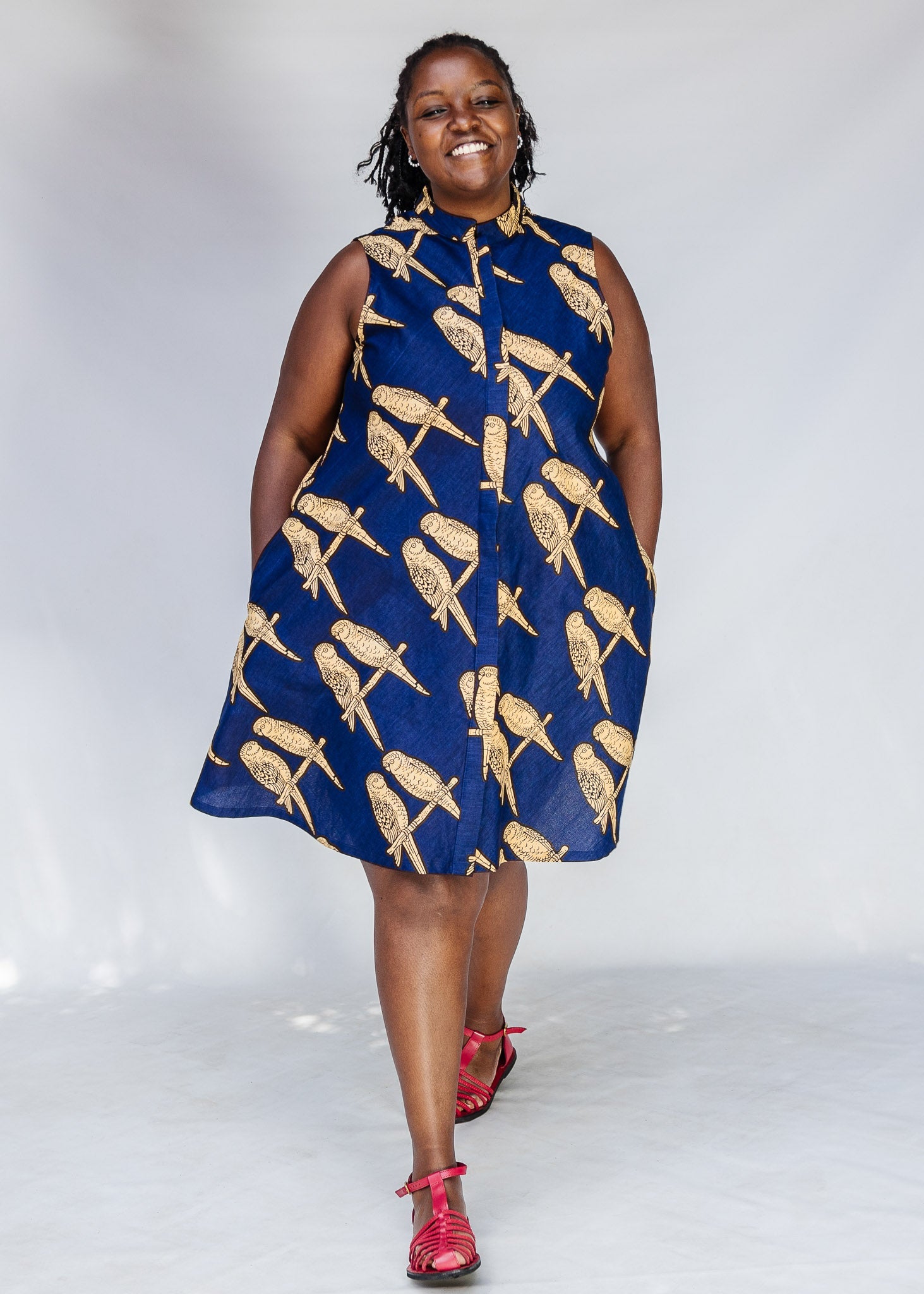 Heart to Heart Sleeveless Dress - Embroidery